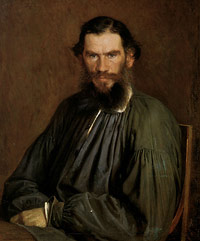Portrait of Leo Tolstoy by Kramskoy Ivan (1873)