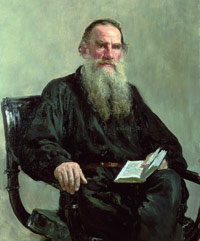 Tolstoy's portrait by Repin